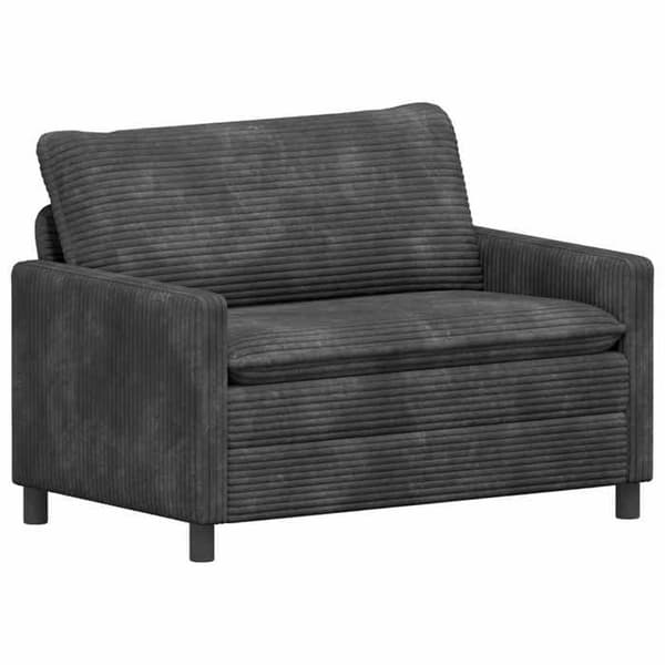 Maison Exclusive - 2 kpl sohvasetti tummanharmaa polyesteri