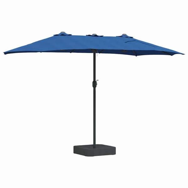 Maison Exclusive - Haveparasol 385 x 209 x 244 cm Polyester og Stål Azur