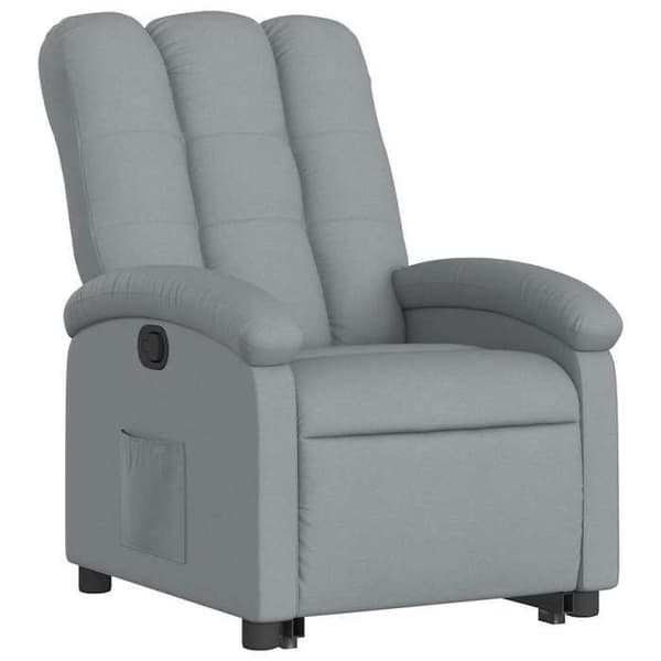 Maison Exclusive - Lätt grå recliner i tyg ljusgrått