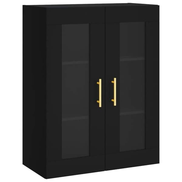 Maison Exclusive - Musta seinäkaappi 69,5x34x90 cm