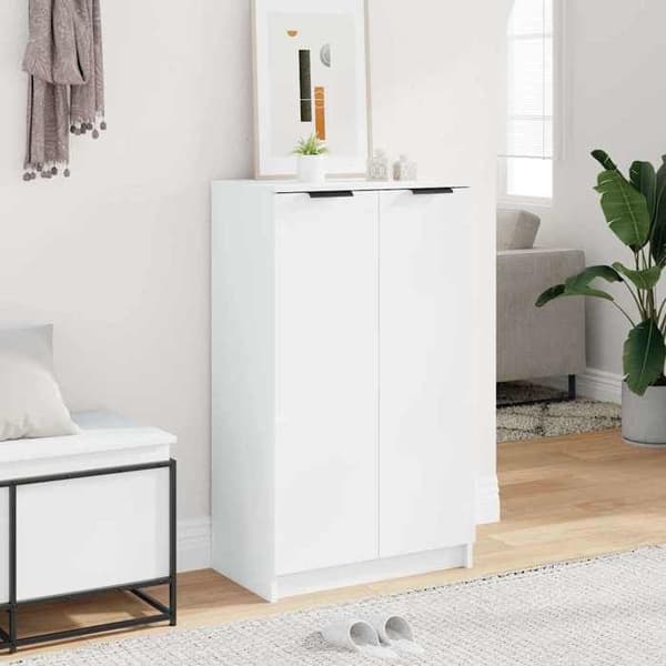 Maison Exclusive - Skoskåp Vit 59x35x100,5 cm Ingenjörsträ Vit