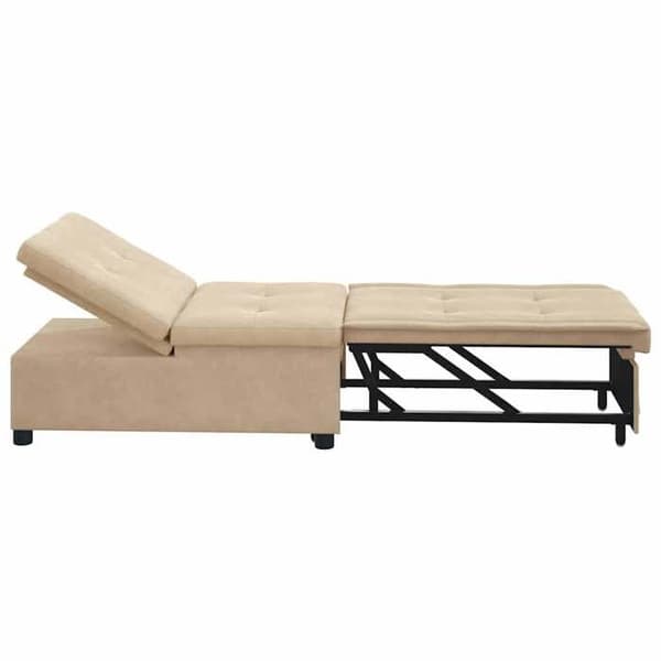 Soffa-säng - MAISON EXCLUSIVE - Utdragbar - Mikrofiber - Grädde - 194x67x82 cm Grädde