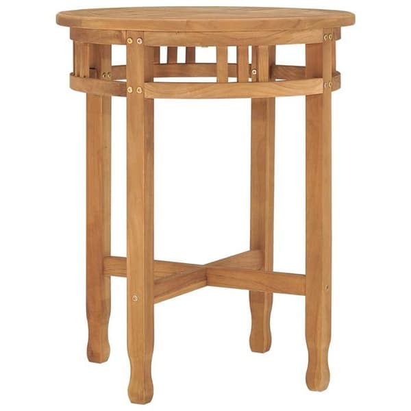 Maison Exclusive - Bistro-pöytä Ø60x75,5 cm tiikkipuusta