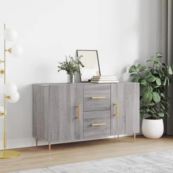 Maison Exclusive - Buffet sonoma grå 100x36x60 cm ingeniørtræ