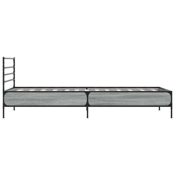 Maison Exclusive - Sängram Sonoma grå 80 x 200 cm Ingenjörsträ