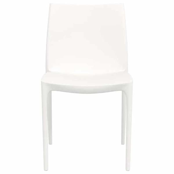 Maison Exclusive - Trädgårdsstolar set om 2 vit 50x46x80 cm polypropen Vit