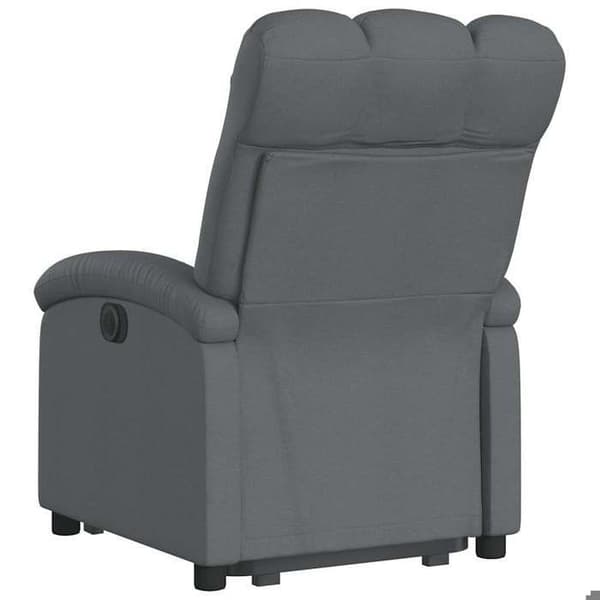 Maison Exclusive - Grått tyg reclinerfåtölj mörkgrå