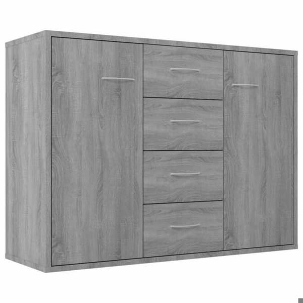 Maison Exclusive - Buffet Sonoma grå 88x30x65 cm Ingeniørtræ