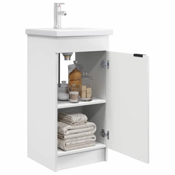 Maison Exclusive - Badrumsmöbel med vit handfat 42 x 40 x 84,5 cm
