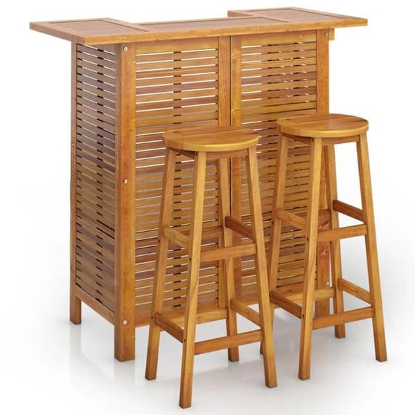 Maison Exclusive - Havebar sæt 3 stk Solid akacietræ