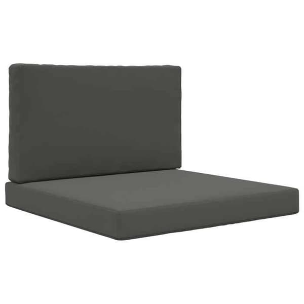 Utomhus kudde - EXKLUSIV HEM - 80 x 80 cm - Antracit - Hållbar polyester - Dragkedja på överdrag antracit