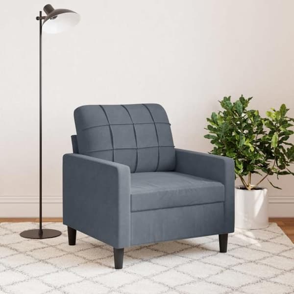 Maison Exclusive - Mørkegrå Stol 60 cm Velour