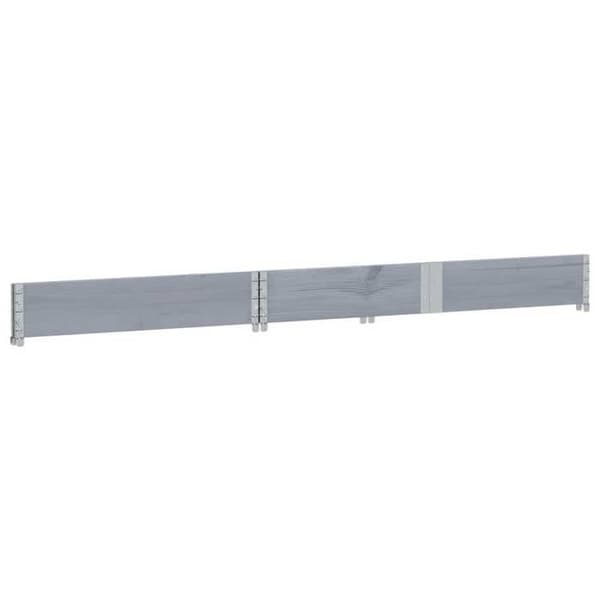 Maison Exclusive - Grå blomlåda 150x100 cm av massivt furu Grå