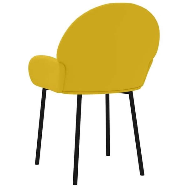 Maison Exclusive - Spisestole sæt af 2 Gul Velour Gul