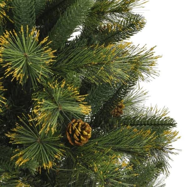 Maison Exclusive - Konstgjord julgran med kottar 120 cm