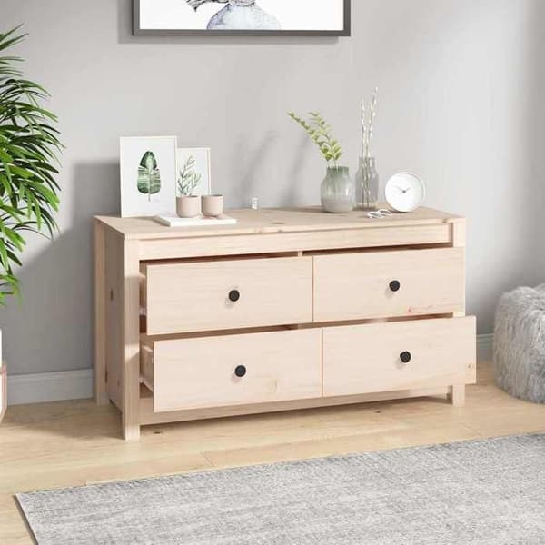 Maison Exclusive - Sivukaappi 100x40x54 cm Massiivipuu