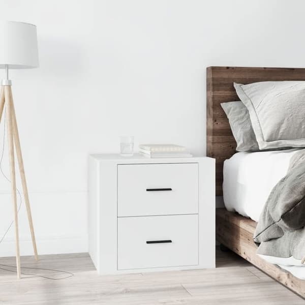 Maison Exclusive - Sängbord Vit 50x39x47 cm Vit
