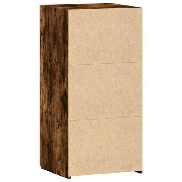 Maison Exclusive - Buffé ek rökig 45x42,5x93 cm ingenjörsträ