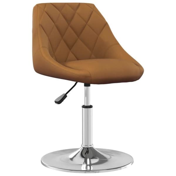 Maison Exclusive - Snurrstolar för matbord, set om 6, Brun Sammet