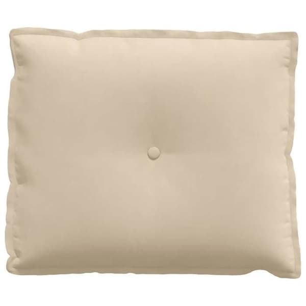Maison Exclusive - Rygpude Creme 60 x 50 cm Mikrofiberstof