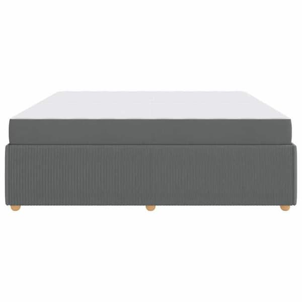 Maison Exclusive - Tummanharmaa sänkykehys 200 x 200 cm kangas Mörkgrå