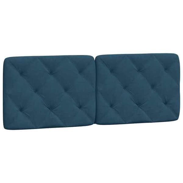 Maison Exclusive - Sengestel uden madras blå 120x200 cm fløjl
