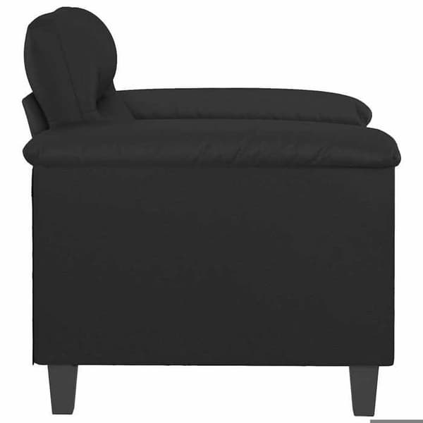 Maison Exclusive - Musta Tuoli 60 cm Keinonahkaa