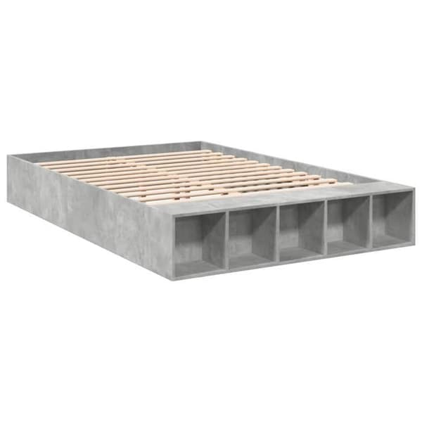 Maison Exclusive - Sengestel uden madras grå beton 160x200 cm