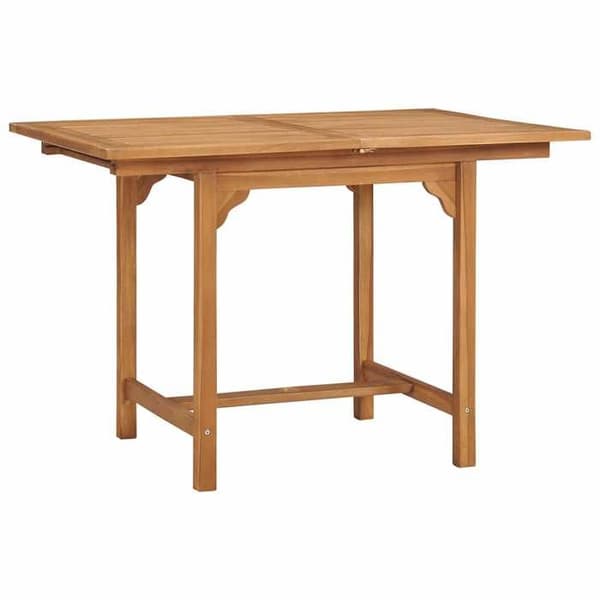 Maison Exclusive - Utsträckbart trädgårdsbord (110-160)x80x75 cm Solid teak Varm färgfinish