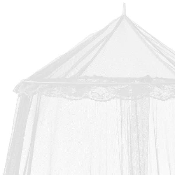 Myggenet - EKSKLUSIVT HUS - Rund 56x325x230 cm - 2 dele - 100% polyester - Fin mesh 156 mesh Vit