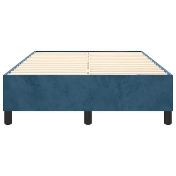 Sängram - Exklusivt hem - Mjuk sammet - 120x200 cm - Robusta ben mörkblå