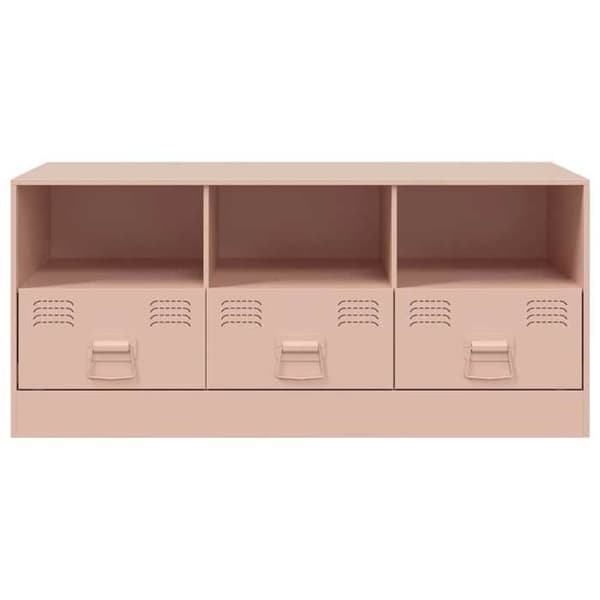 Maison Exclusive - TV-möbel rosa 99x39x44 cm stål