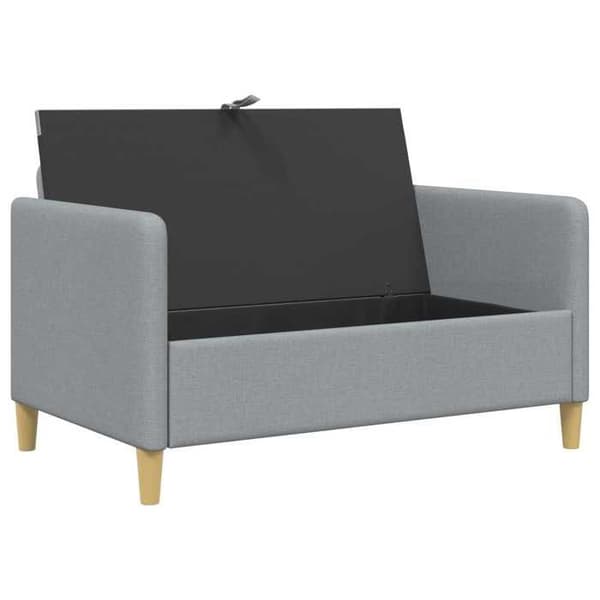 Maison Exclusive - Soffa med förvaring Ljusgrå 122 x 78 x 87 cm Polyester