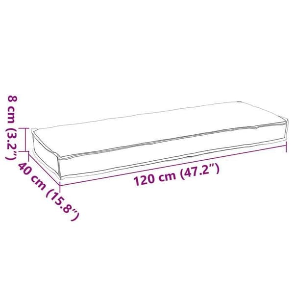Maison Exclusive - Kudde Oxford Tyg Grå 120 x 40 x 8 cm