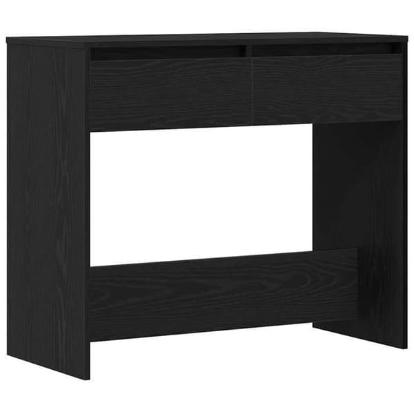 Maison Exclusive - Konsolbord i sort egetræ 89x41x76,5 cm i ingeniørtræ