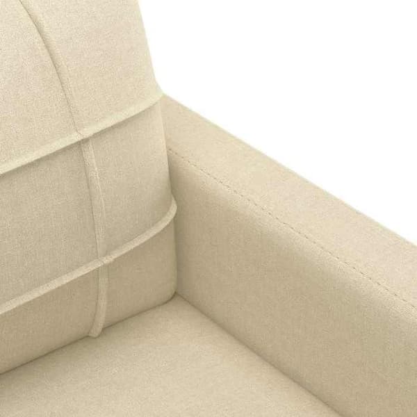 Maison Exclusive - Soffa 3-sits Creme 180 cm Tyg