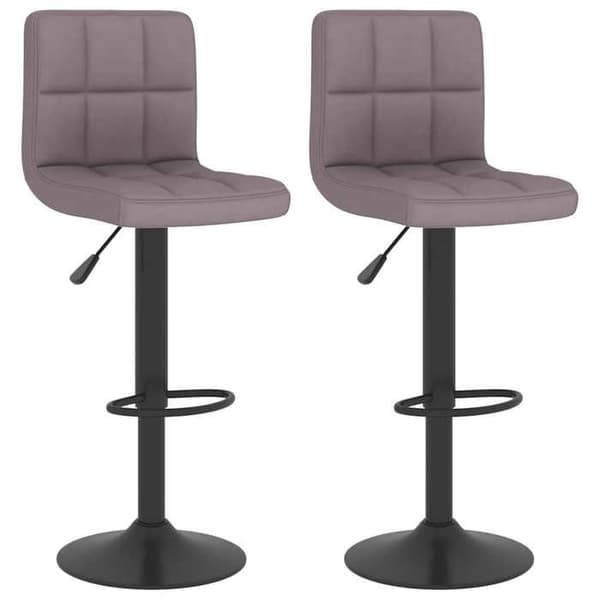 Maison Exclusive - Barstolar set om 2 taupe tyg