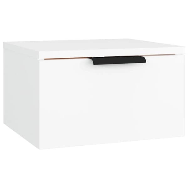 Maison Exclusive - Väggmonterad sängbord vit 34x30x20 cm Vit