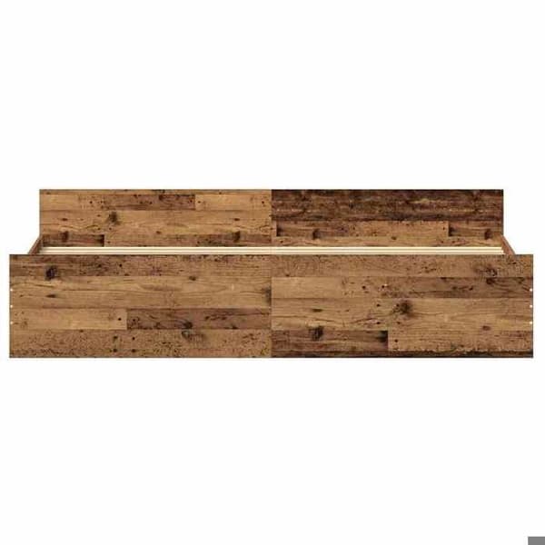 Sängram - EXKLUSIV HEM - 203 x 203 x 50 cm - Ingenjörsträ - Nutida - Brun