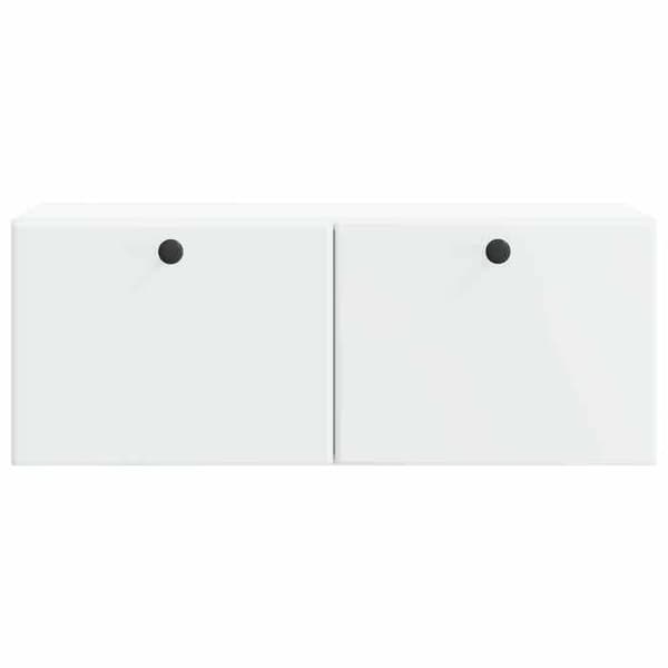 Maison Exclusive - Väggmonterad TV-möbel 78,5 x 31 x 30 cm Vit Ingenjörsträ Vit