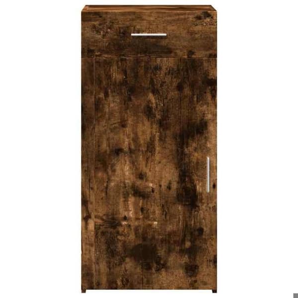 Maison Exclusive - Buffé ek rökig 45x42,5x93 cm ingenjörsträ