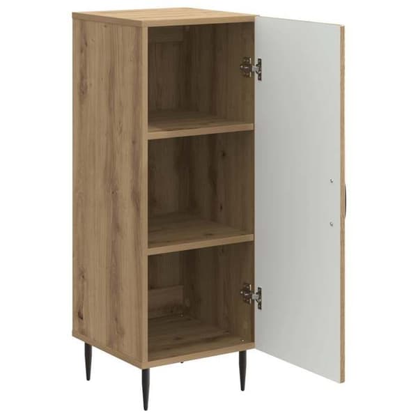 Maison Exclusive - Buffé Ek hantverk 33 x 34,5 x 89,5 cm Ingenjörsträ