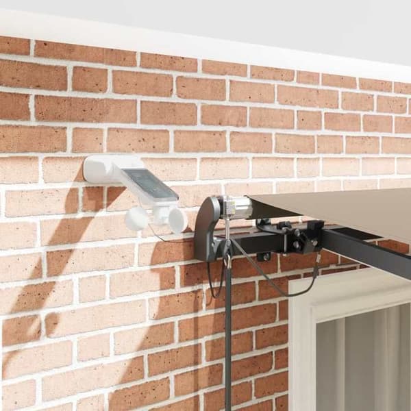 Maison Exclusive - Elektrisk markis med LED och sensor 3,5 x 2,5 m Beige beige