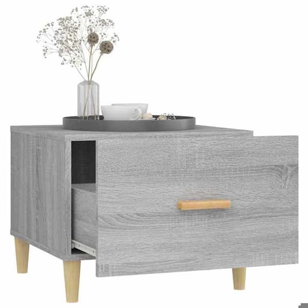 Maison Exclusive - 2 st soffbord sonoma grå 50x50x40 cm ingenjörsträ