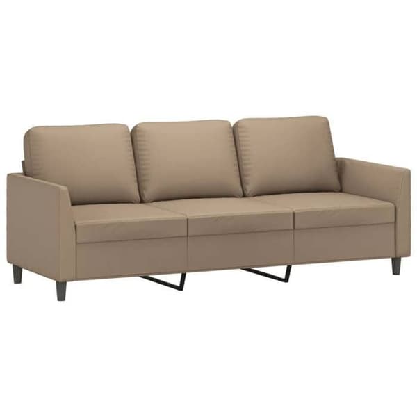 Maison Exclusive - Sæt af 3 sofaer med puder Cappuccino Simil læder