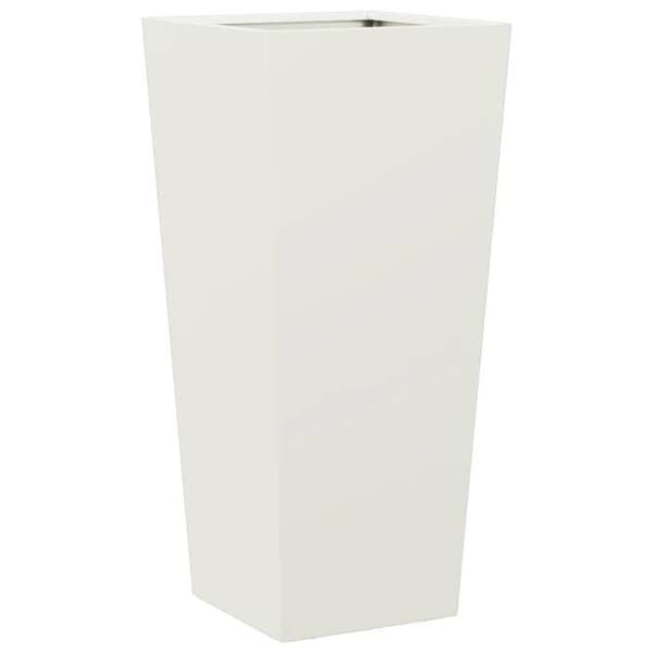 Maison Exclusive - Blomlådor 2 st vit 35x35x75 cm stål