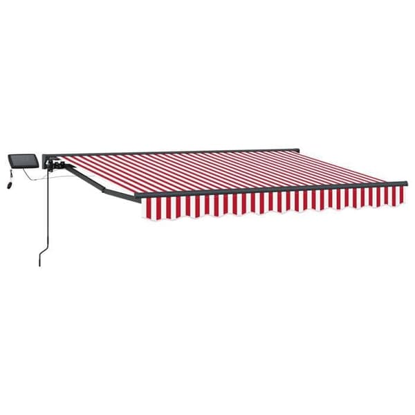 Maison Exclusive - Manuell rullgardinsram med LED 3 x 2,5 m