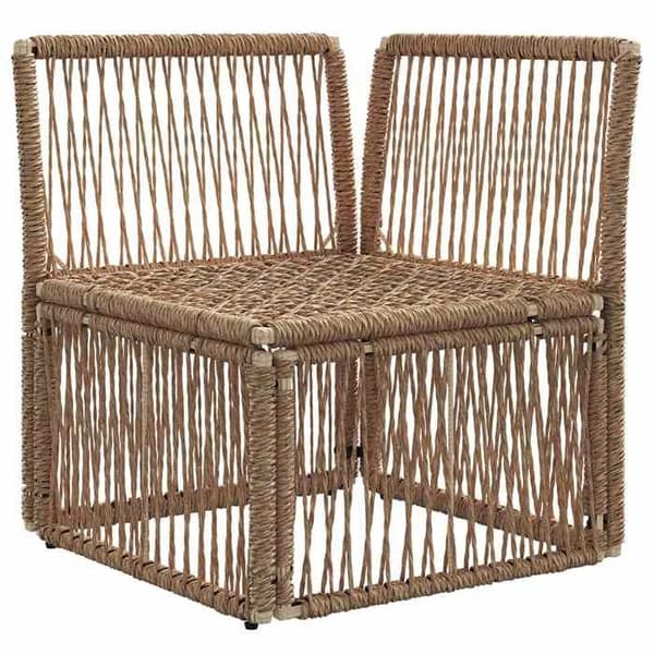 Maison Exclusive - Beige polyrottinkinen kulmasohva