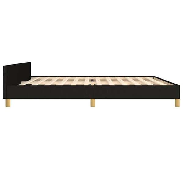 Maison Exclusive - Sengestel uden madras sort 200x200 cm stof