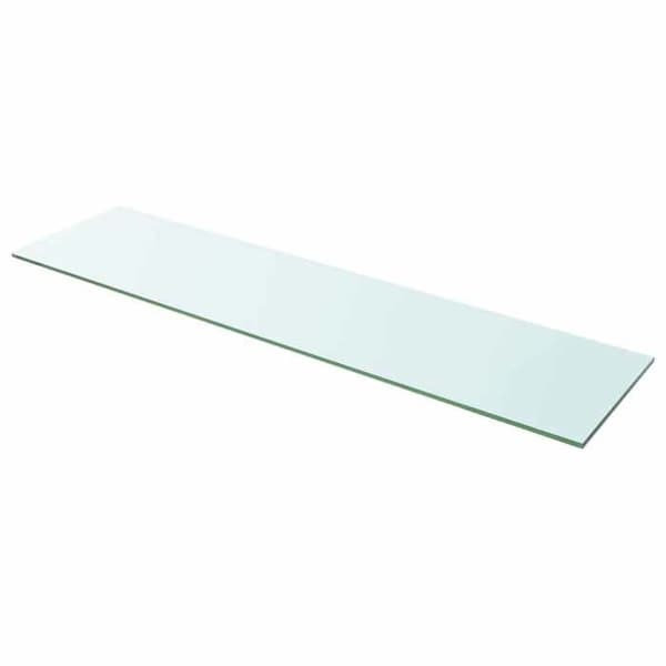 Maison Exclusive - Hyldepaneler 2 stk Glas Transparent 100 x 25 cm Transparent